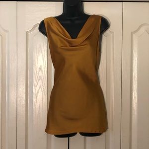 Beautiful gold cowl neck top